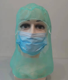 Groene Beschermende Beschikbare Balaclava Hood For Hospital Workshop