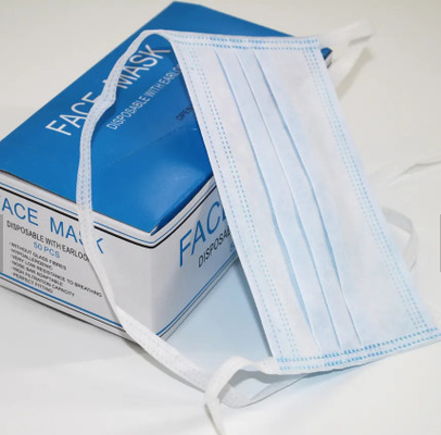 Het Beschikbare Chirurgische Masker van antistof Antidruppeltjes, het Masker van het 3 Vouwgezicht met Banden