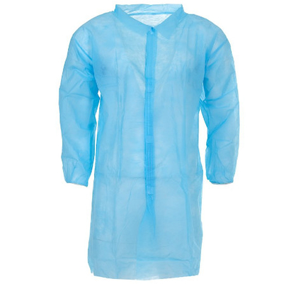2XL waterdichte Beschikbare Laboratoriumtoga met Klitbandsluiting