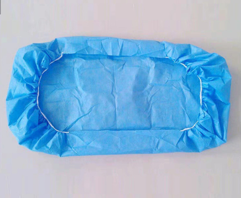 Bladen van het Eco de Vriendschappelijke Blauwe Beschikbare Gepaste Bed met 2 Elastieken