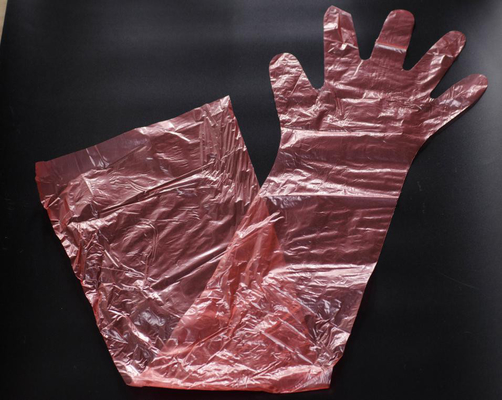 De aangepaste Beschikbare Plastic Handschoenen, Veterinaire Handschoenen snakken LDPE Materiaal