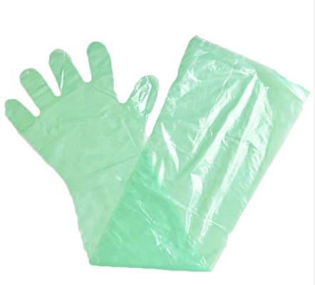 De aangepaste Beschikbare Plastic Handschoenen, Veterinaire Handschoenen snakken LDPE Materiaal